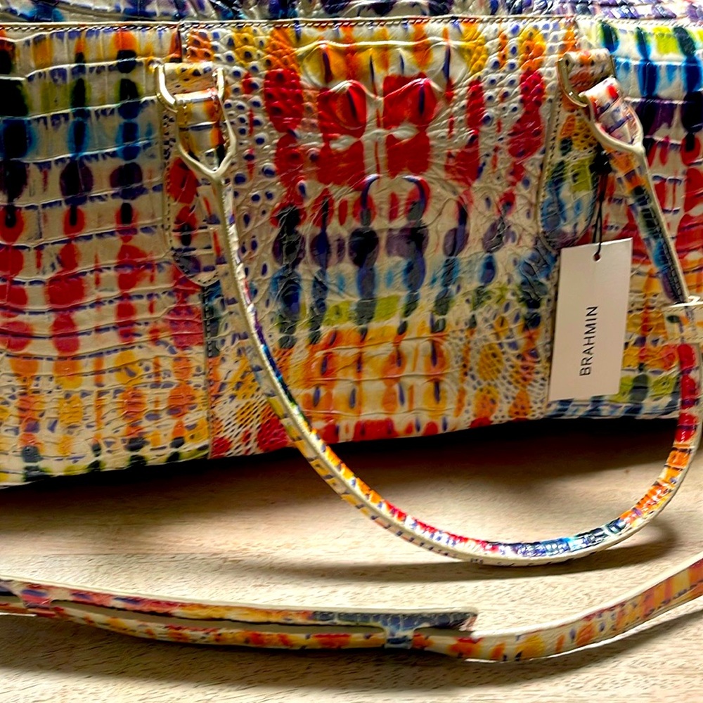 NWT Brahmin Talulia Celebrate Melbourne Genuine Leather travel bag
